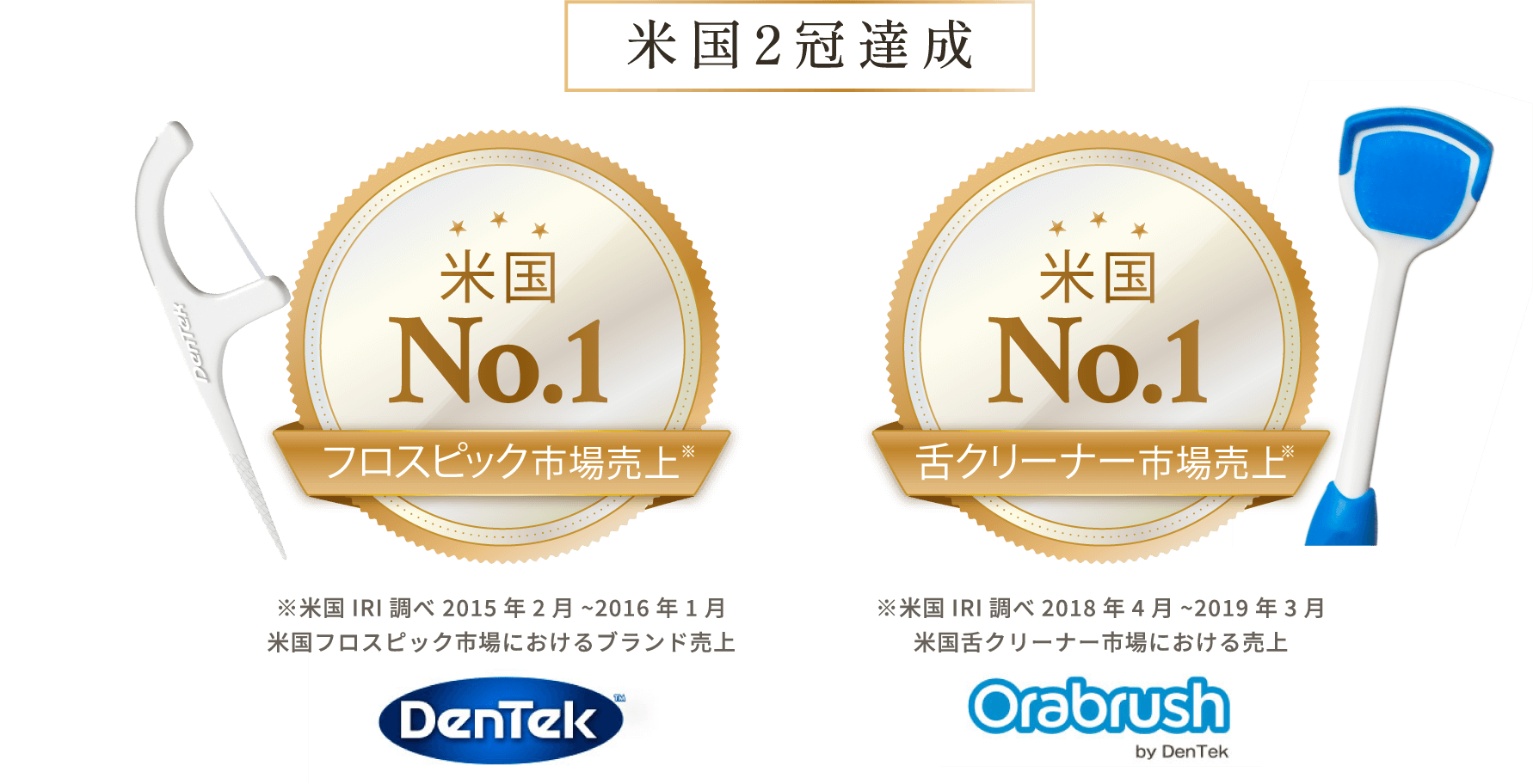 DenTek製品ラインナップ